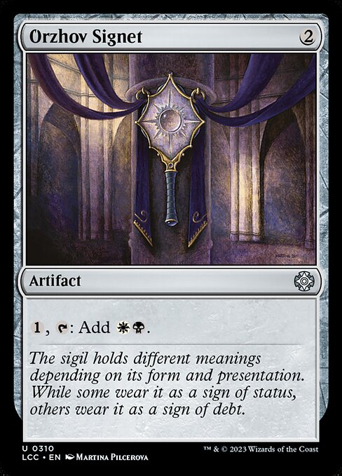 Orzhov Signet — art by Martina Pilcerova
