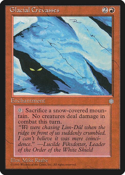 Glacial Crevasses — art by Mike Raabe