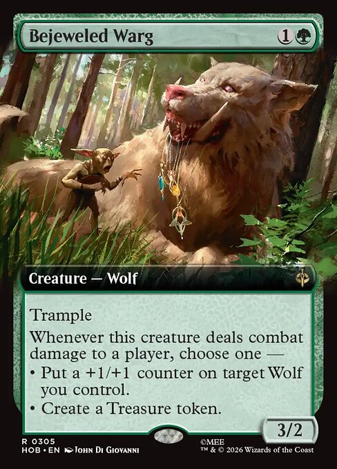 Bejeweled Warg — art by John Di Giovanni