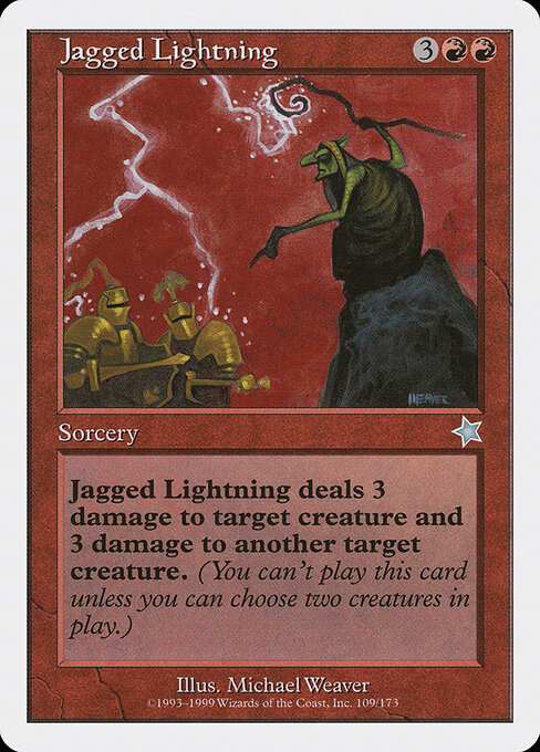 Jagged Lightning — art by Michael Weaver