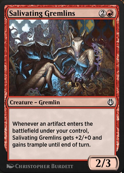 Salivating Gremlins — art by Christopher Burdett
