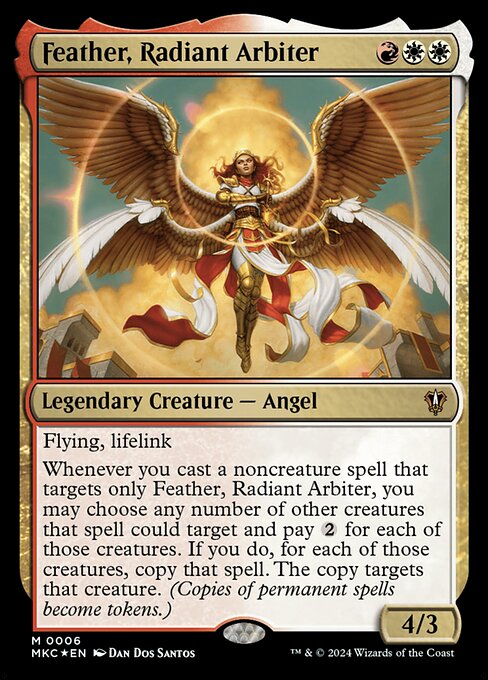 Feather, Radiant Arbiter — art by Dan Dos Santos