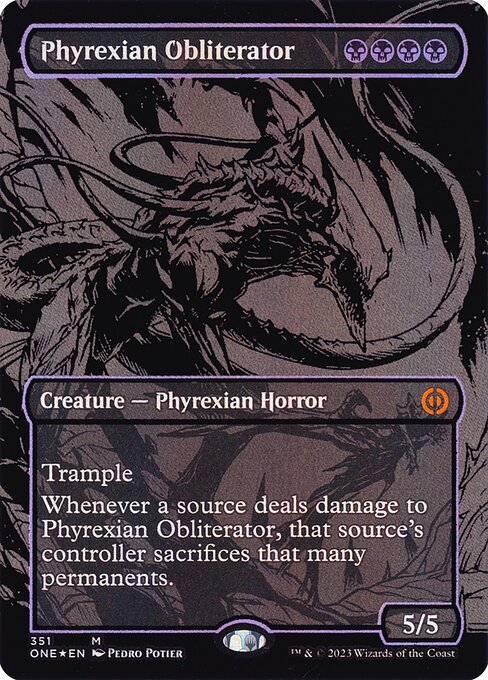 Phyrexian Obliterator — art by Pedro Potier