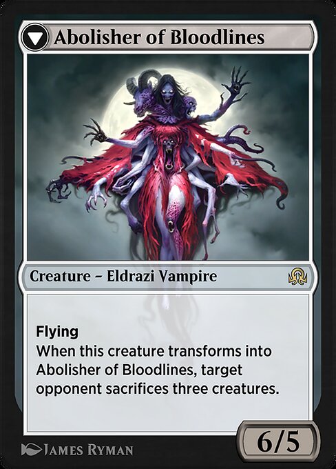 Voldaren Pariah // Abolisher of Bloodlines — art by James Ryman