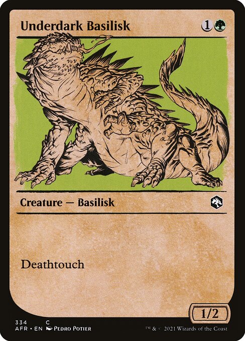 Underdark Basilisk — art by Pedro Potier