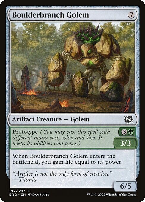 Boulderbranch Golem — art by Dan Murayama Scott