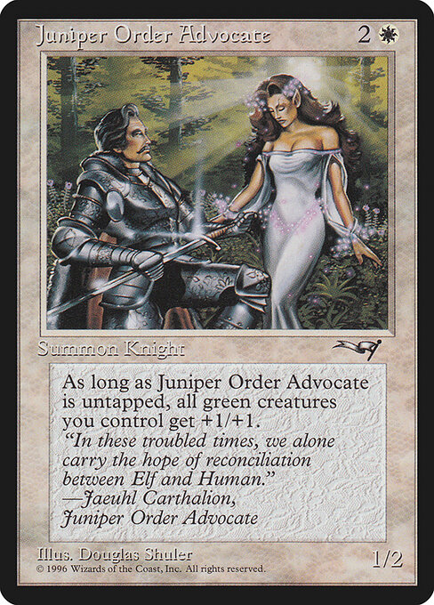 Juniper Order Advocate — art by Douglas Shuler