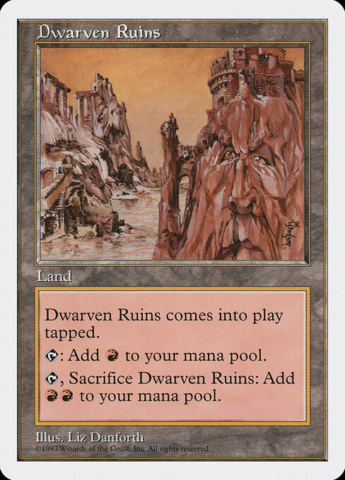 Dwarven Ruins — art by Liz Danforth