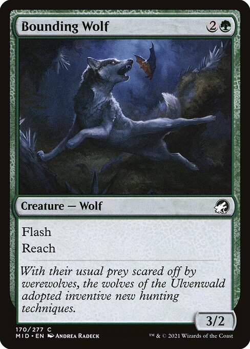 Bounding Wolf — art by Andrea Radeck