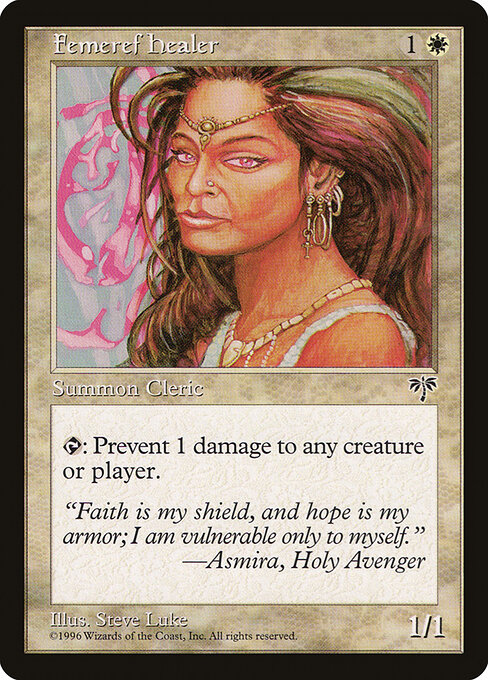 Femeref Healer — art by Steve Luke