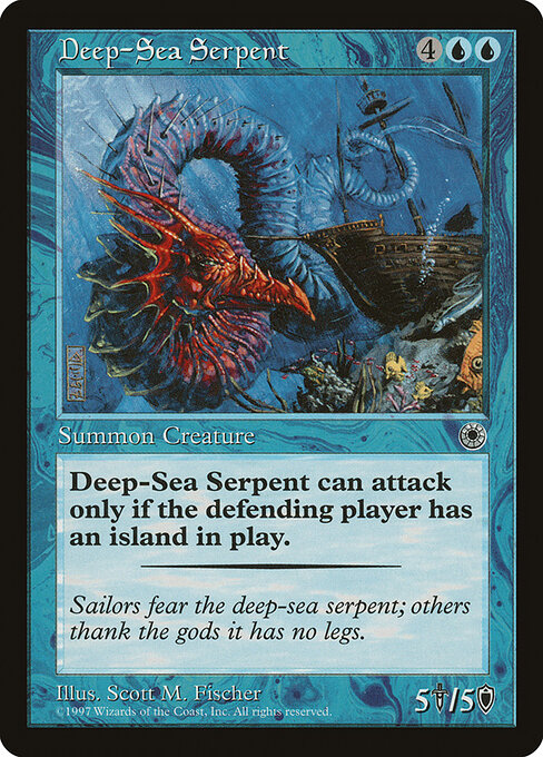 Deep-Sea Serpent — art by Scott M. Fischer