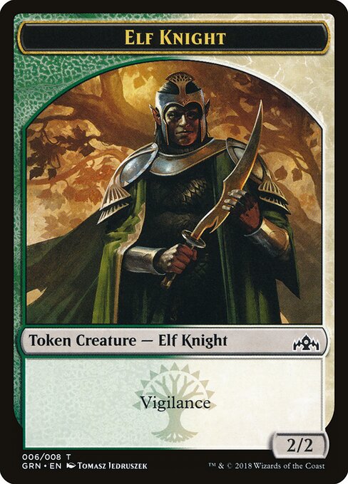 Saproling // Elf Knight — art by Tomasz Jedruszek