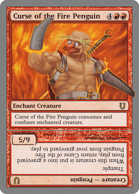 Curse of the Fire Penguin // Curse of the Fire Penguin Creature — art by Matt Thompson
