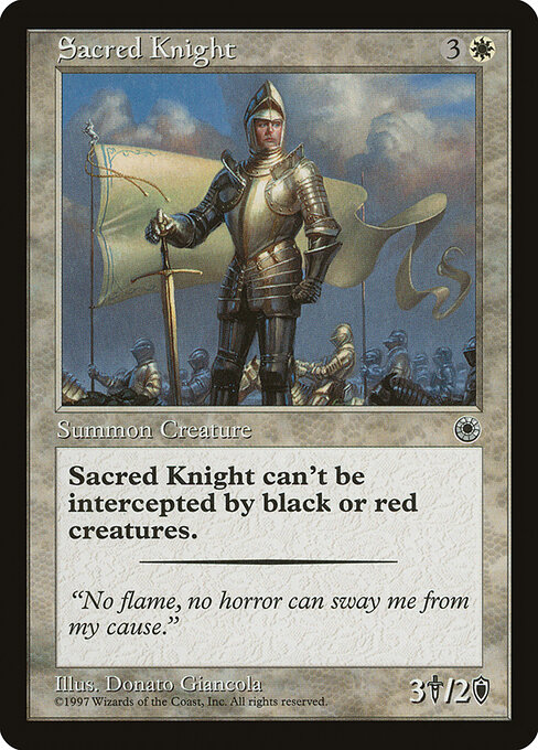 Sacred Knight — art by Donato Giancola