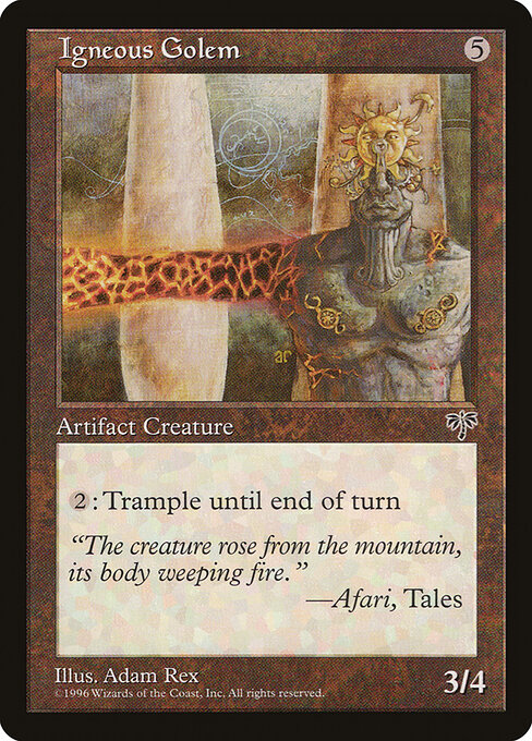 Igneous Golem — art by Adam Rex