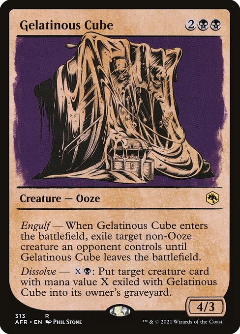 Gelatinous Cube — art by Phil Stone