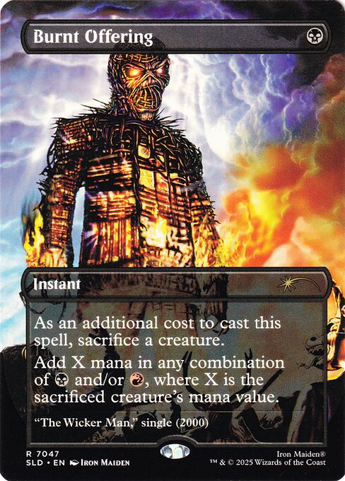 Burnt Offering — art by Iron Maiden