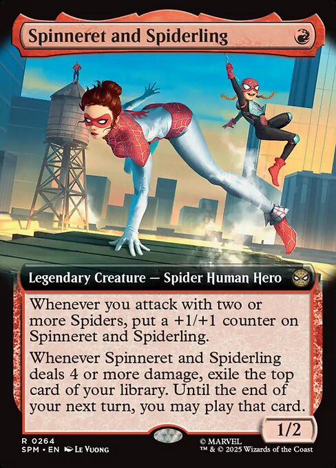 Spinneret and Spiderling — art by Le Vuong