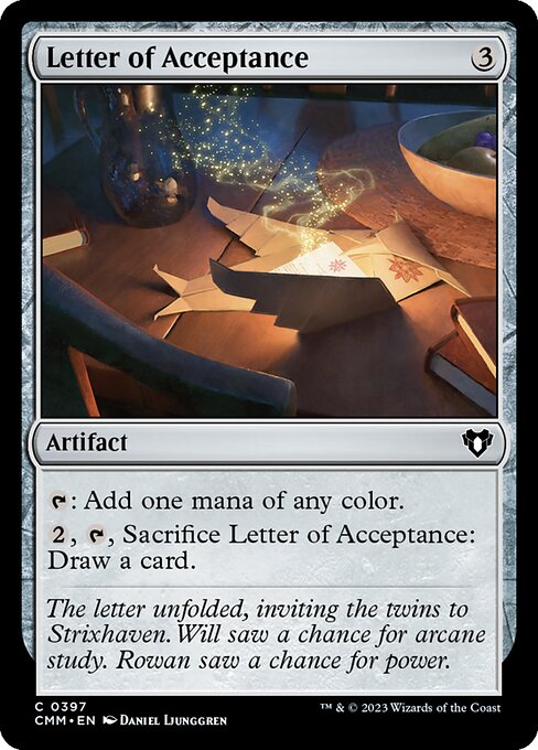 Letter of Acceptance — art by Daniel Ljunggren