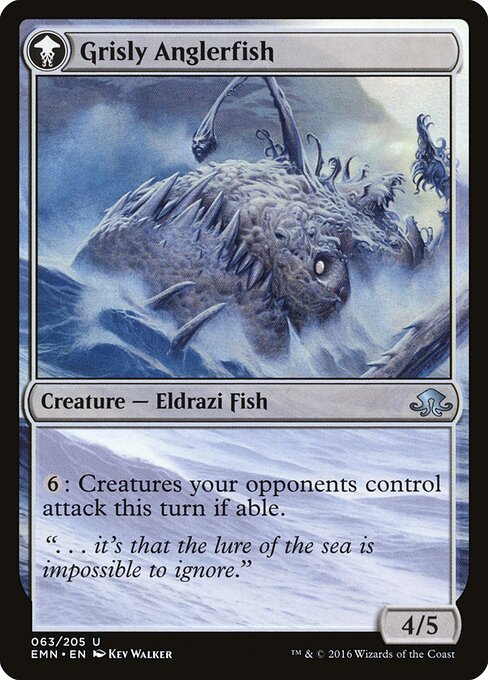 Grizzled Angler // Grisly Anglerfish — art by Kev Walker