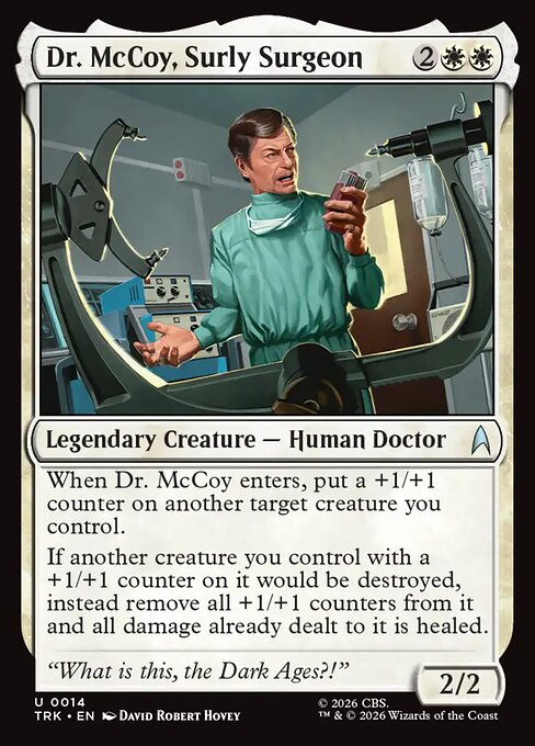 Dr. McCoy, Surly Surgeon — art by David Robert Hovey