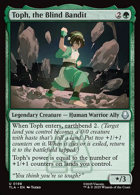 Toph, the Blind Bandit — art by Yueko