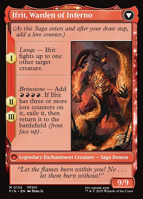 Clive, Ifrit's Dominant // Ifrit, Warden of Inferno — art by Nino Is