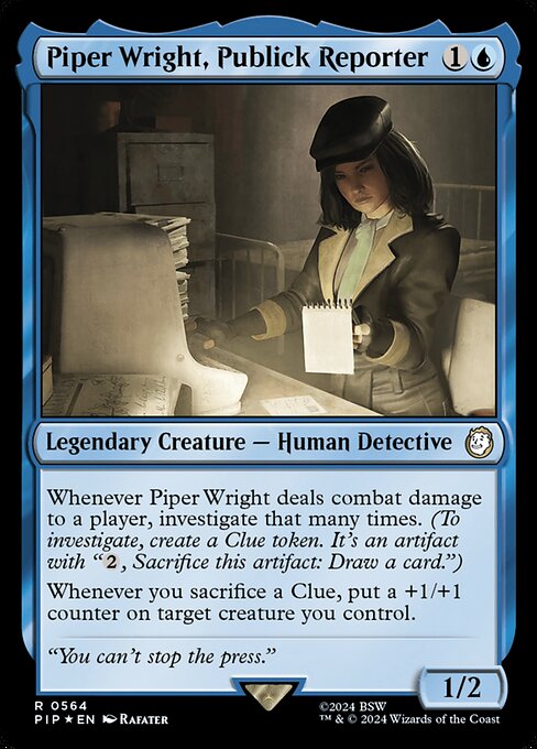 Piper Wright, Publick Reporter — art by Rafater
