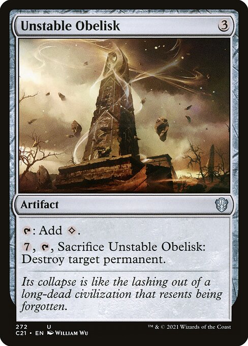 Unstable Obelisk — art by William Wu