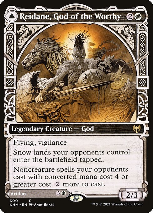 Reidane, God of the Worthy // Valkmira, Protector's Shield — art by Andy Brase
