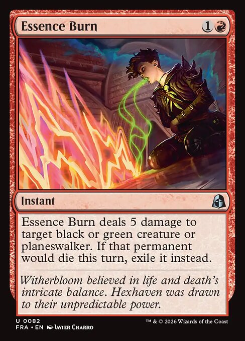 Essence Burn — art by Javier Charro