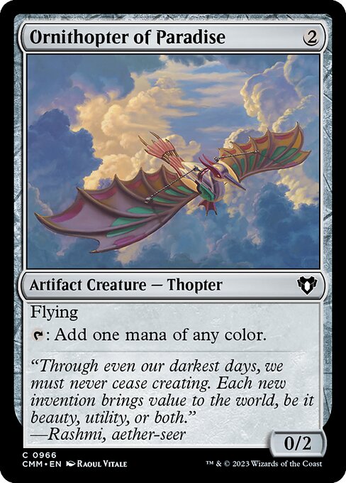Ornithopter of Paradise — art by Raoul Vitale