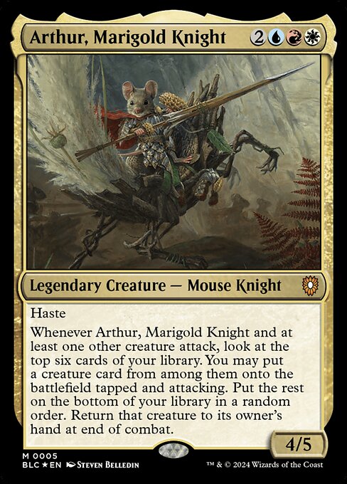 Arthur, Marigold Knight — art by Steven Belledin