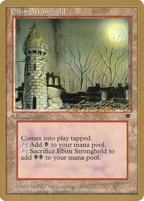 Ebon Stronghold — art by Mark Poole