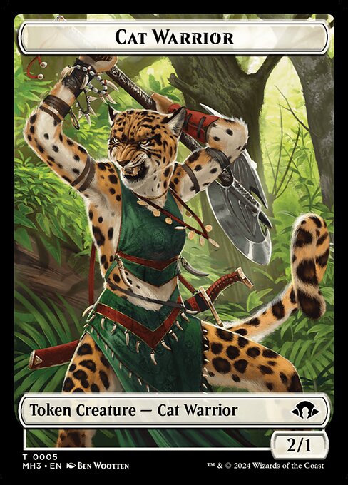 Cat Warrior — art by Ben Wootten