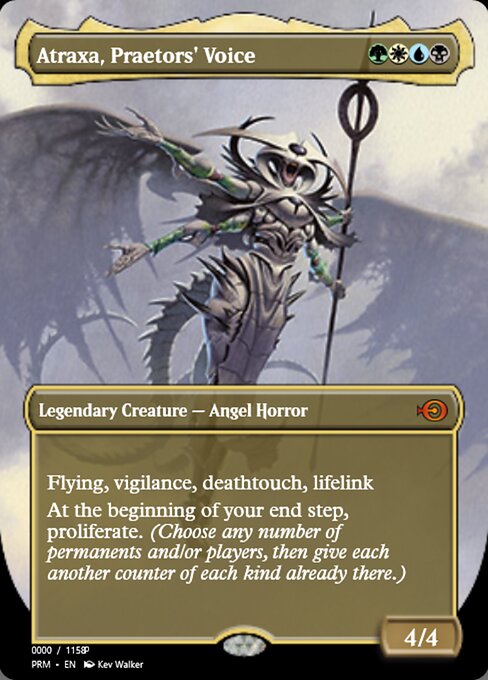 Atraxa, Praetors' Voice — art by Kev Walker