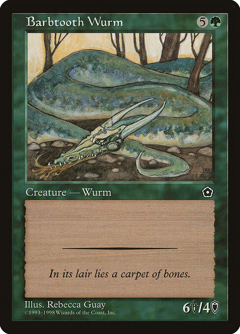 Barbtooth Wurm — art by Rebecca Guay