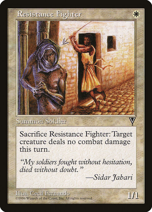 Resistance Fighter — art by Cecil Fernando