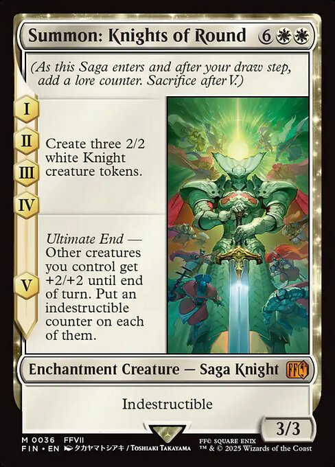 Summon: Knights of Round — art by Takayama Toshiaki