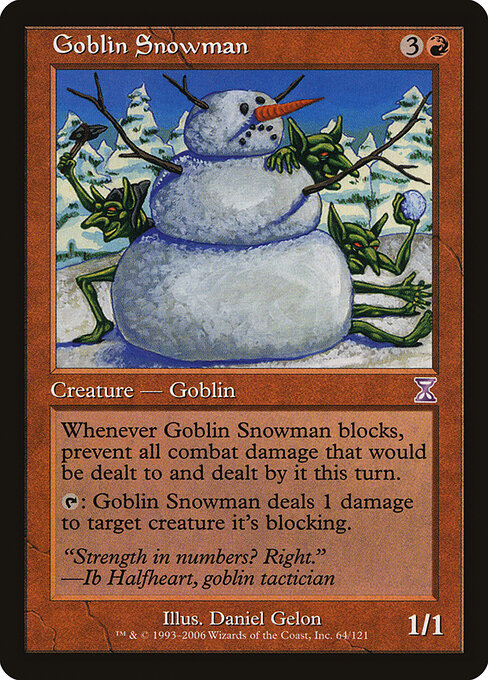 Goblin Snowman — art by Daniel Gelon