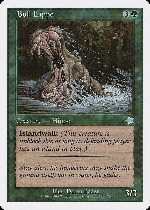 Bull Hippo — art by Daren Bader