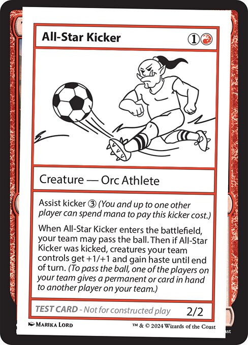 All-Star Kicker — art by Marika Lord