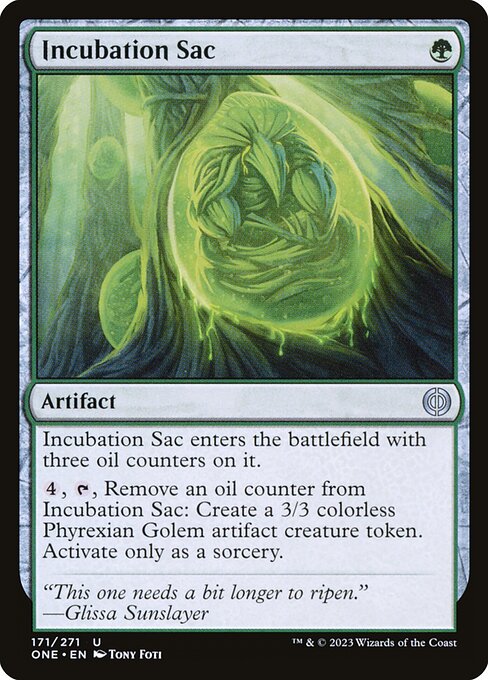 Incubation Sac — art by Tony Foti