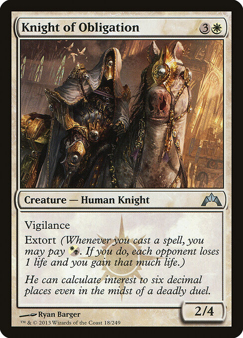 Knight of Obligation — art by Ryan Barger