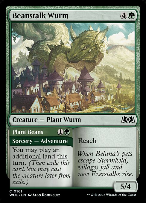 Beanstalk Wurm // Plant Beans — art by Aldo Domínguez