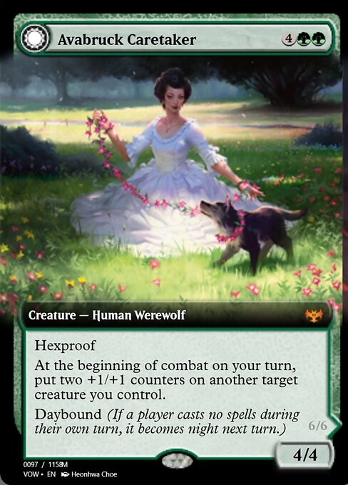 Avabruck Caretaker // Hollowhenge Huntmaster — art by Heonhwa