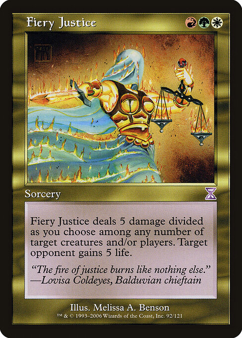 Fiery Justice — art by Melissa A. Benson