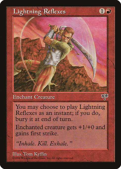 Lightning Reflexes — art by Tom Kyffin