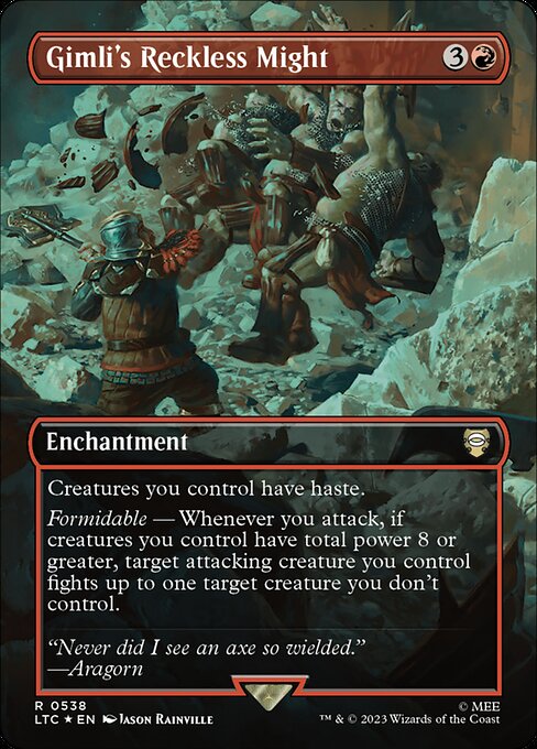 Gimli's Reckless Might — art by Jason Rainville