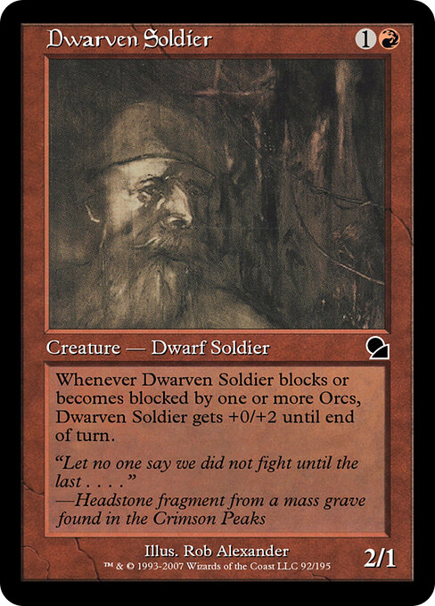 Dwarven Soldier — art by Rob Alexander